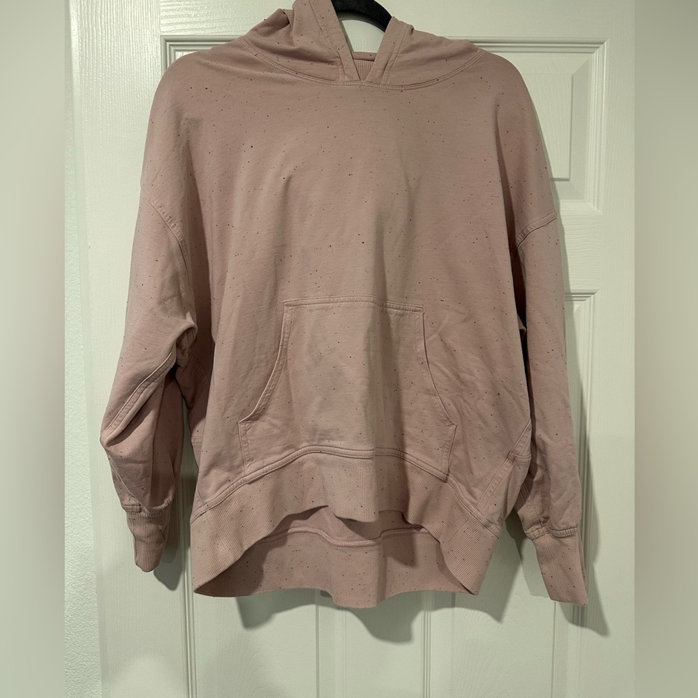 EUC Lululemon LA in action hoodie pink confetti